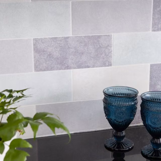 d-c-fix Grey Pastel Tiles Premium 3D Splashback Tile Wallpaper Roll