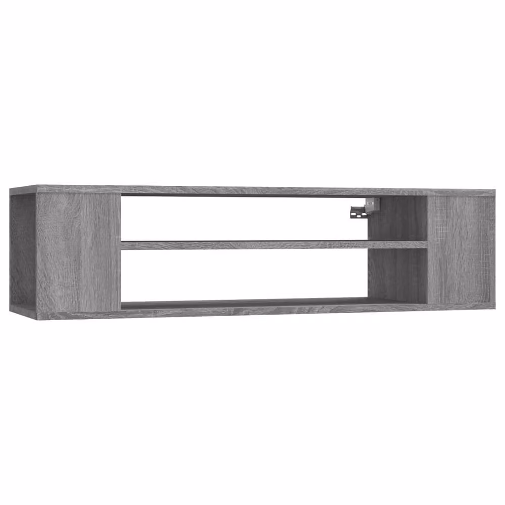 Berkfield Home Hanging TV Cabinet in Grey Sonoma, W: 100 cm, D: 30 cm, H: 26.5 cm – 3