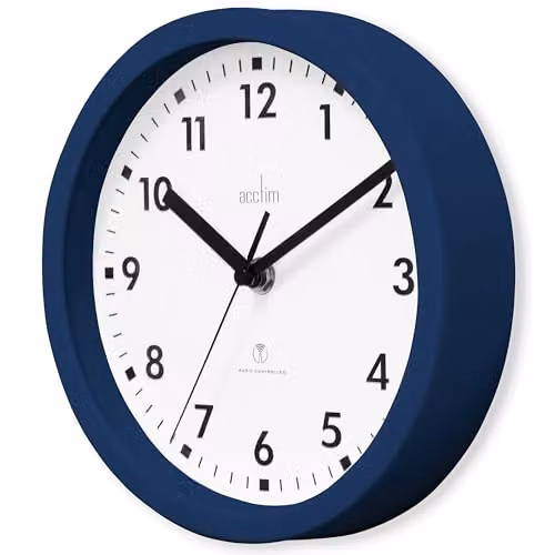 Acctim 74669 Nardo Radio Controlled Wall Clock, Midnight Blue, Diameter: 20 cm – 2