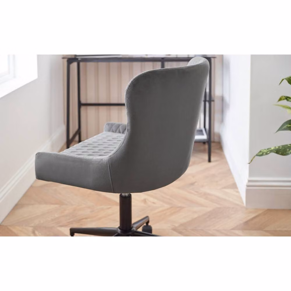 Cheshire Lochlan Executive Office Chair in Grey Velvet – 6