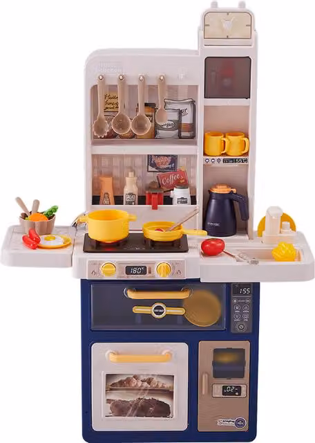 Kidkid Interactive Role Play Kitchen Set with Sound Effects in Blue