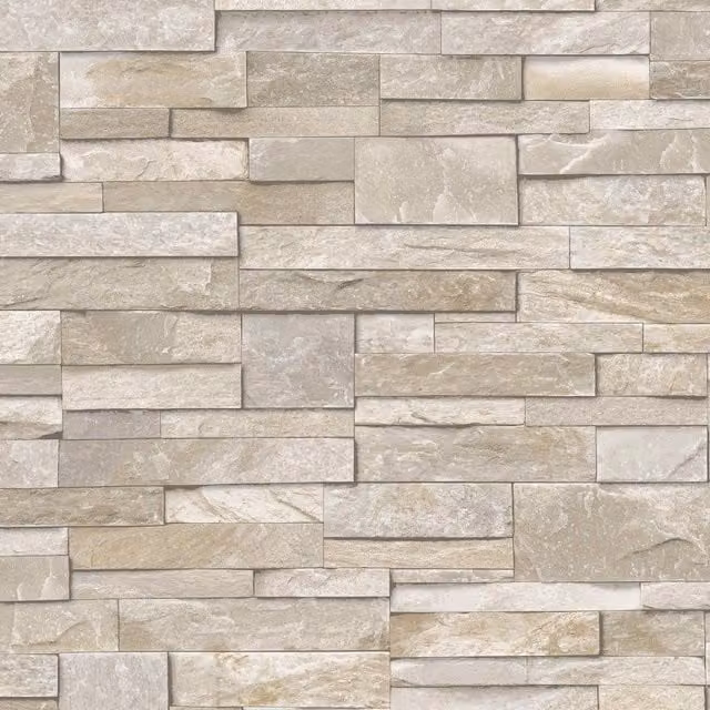 Grandeco Abstract Rustic Wallpaper in Beige and Yellow