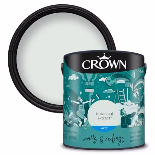 Crown Walls & Ceilings Matt Emulsion Paint, Green, 2.5L – 1