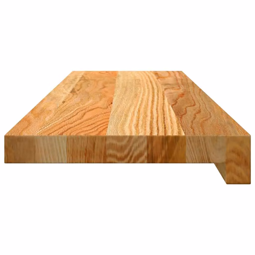 Berkfield Home Solid Oak Wood Window Sills, 2 Pack, Light Brown, W: 80 cm, D: 20 cm, H: 2 cm – 3