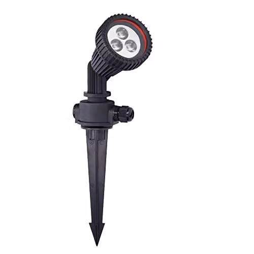 Netlighting Tidian Single Outdoor Floodlight Spotlight in Black, IP65 Waterproof