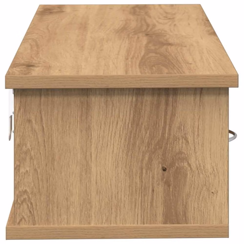 Berkfield Home Artisan Oak Wall Cabinet in Brown, W: 60 cm, D: 26 cm, H: 18.5 cm – 3