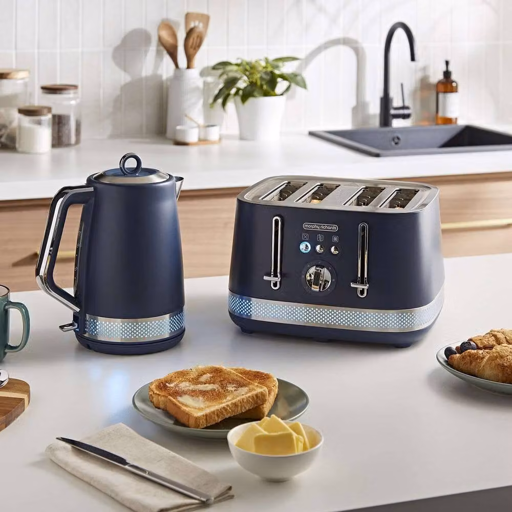 Morphy Richards Illumination Kettle and Toaster Set in Blue – 1