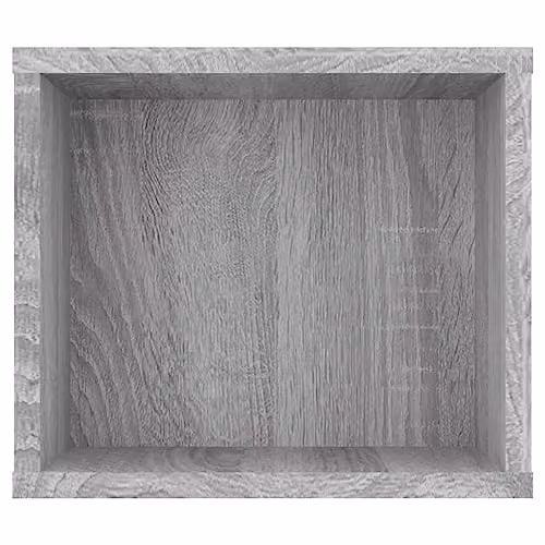 vidaXL Hanging TV Cabinet in Grey Sonoma, W/D/H: 100 x 30 x 26.5 cm – 3