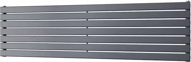 UK Radiators Typhoon Axis Anthracite Horizontal Designer Radiator W: 180 cm, H: 47.6 cm – 1