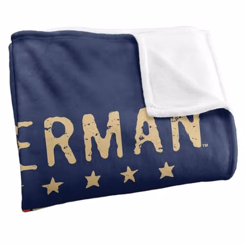 LOGOVISION Superman DC Retro Liberty Silky Touch Super Soft Fleece Throw Blanket, Multicolour, W: 91.44 cm, H: 147 cm – 2