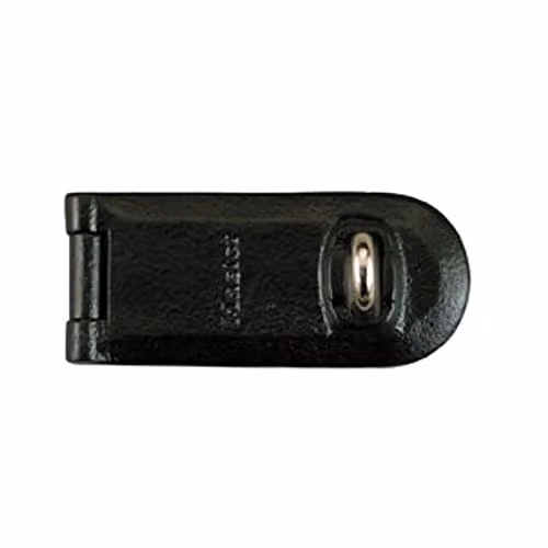 Master Lock Heavy Duty Steel Outdoor Door Padlock Hasp in Silver or Black