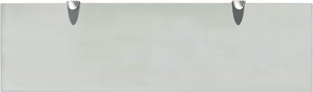 Berkfield Home Modern Floating Glass Wall Shelf, Clear, W: 70 cm, D: 20 cm