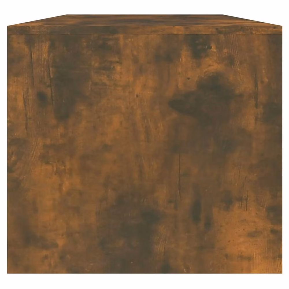 Berkfield Home Modern Smoked Oak Coffee Table in Brown, W/D/H: 102 x 50 x 45 cm – 3