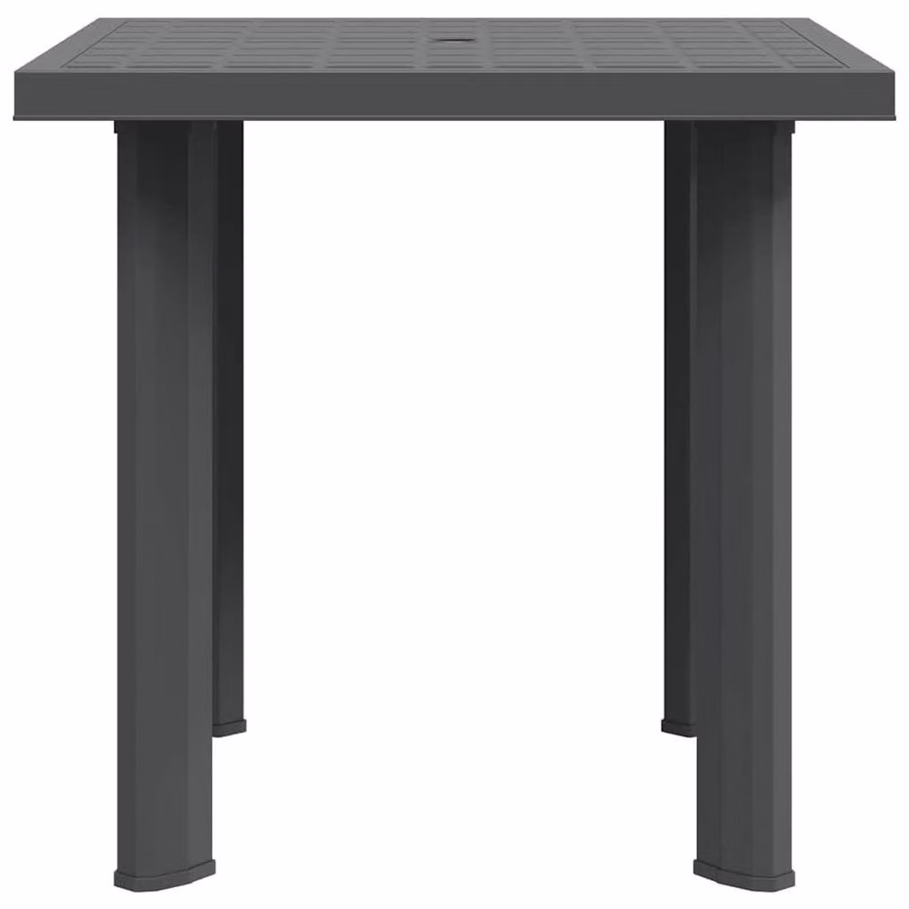 Berkfield Home Anthracite Garden Table, W/D/H: 80 x 75 x 72 cm – 4