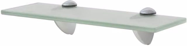 Berkfield Home Floating Glass Shelves, 2 Pack, Clear, W: 30 cm, D: 10 cm
