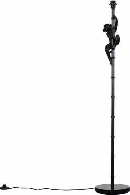 ValueLights Hanging Monkey Modern Black Floor Lamp Base