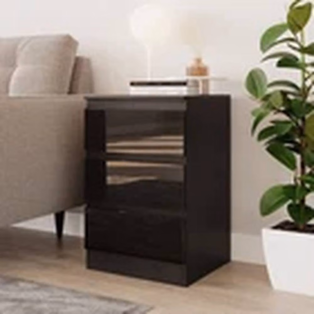 Havendro Black 3 Drawer Wooden Bedroom Chest Cabinet, W/D/H: 61.5 x 40 x 35 cm – 3