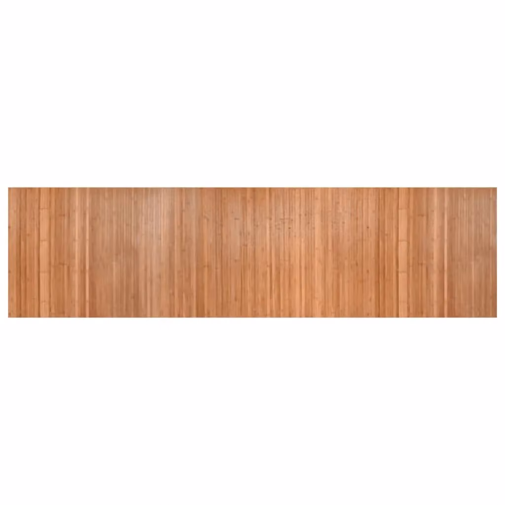 Berkfield Home Rectangular Nature Bamboo Rug in Brown, W: 80 cm, L: 300 cm – 1