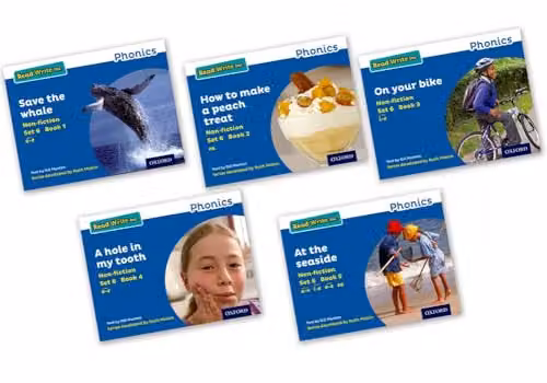 Oxford University Press Read Write Inc. Phonics Blue Set 6 Non-fiction Mixed Pack of 5