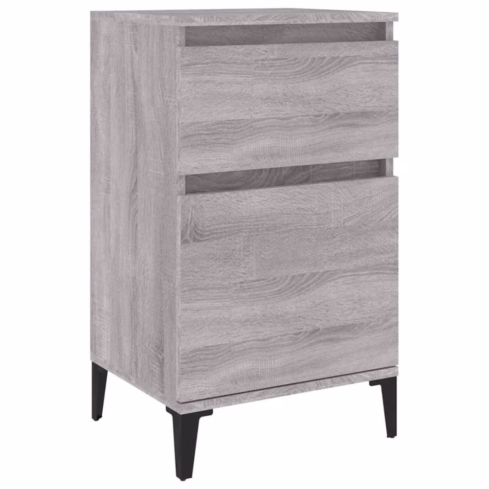 Berkfield Home Elegant Bedside Cabinet in Grey Sonoma, W/D/H: 40 x 35 x 70 cm – 2