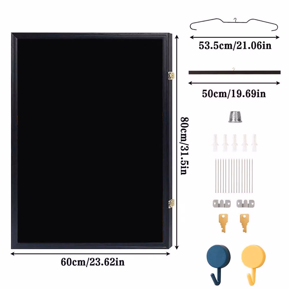Ventryn Signed Football Shirt Display Frame in Black Wood, W: 80 cm, H: 60 cm – 2