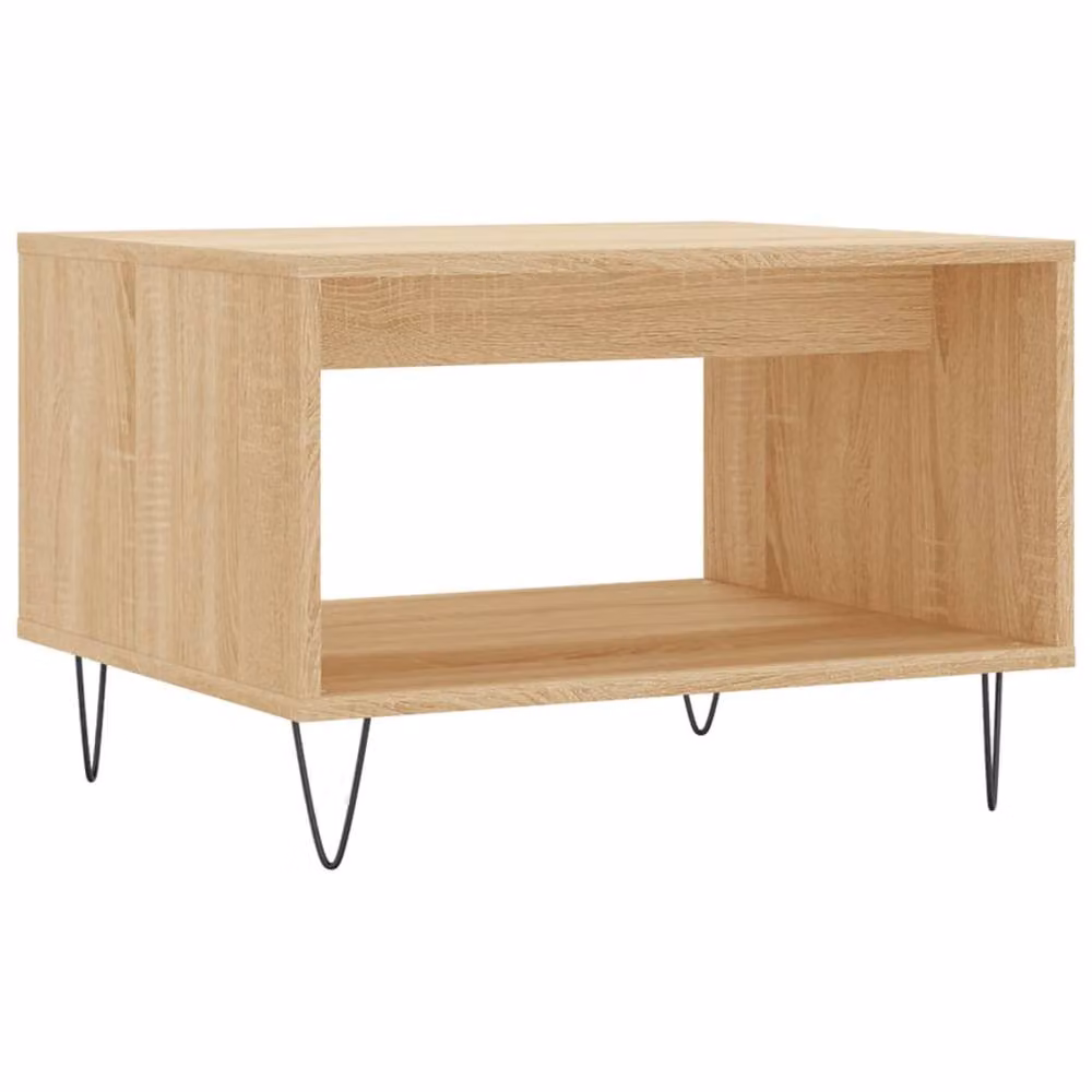 Berkfield Home Sonoma Oak Decorative Coffee Table in Light Brown, W/D/H: 60 x 50 x 40 cm – 2