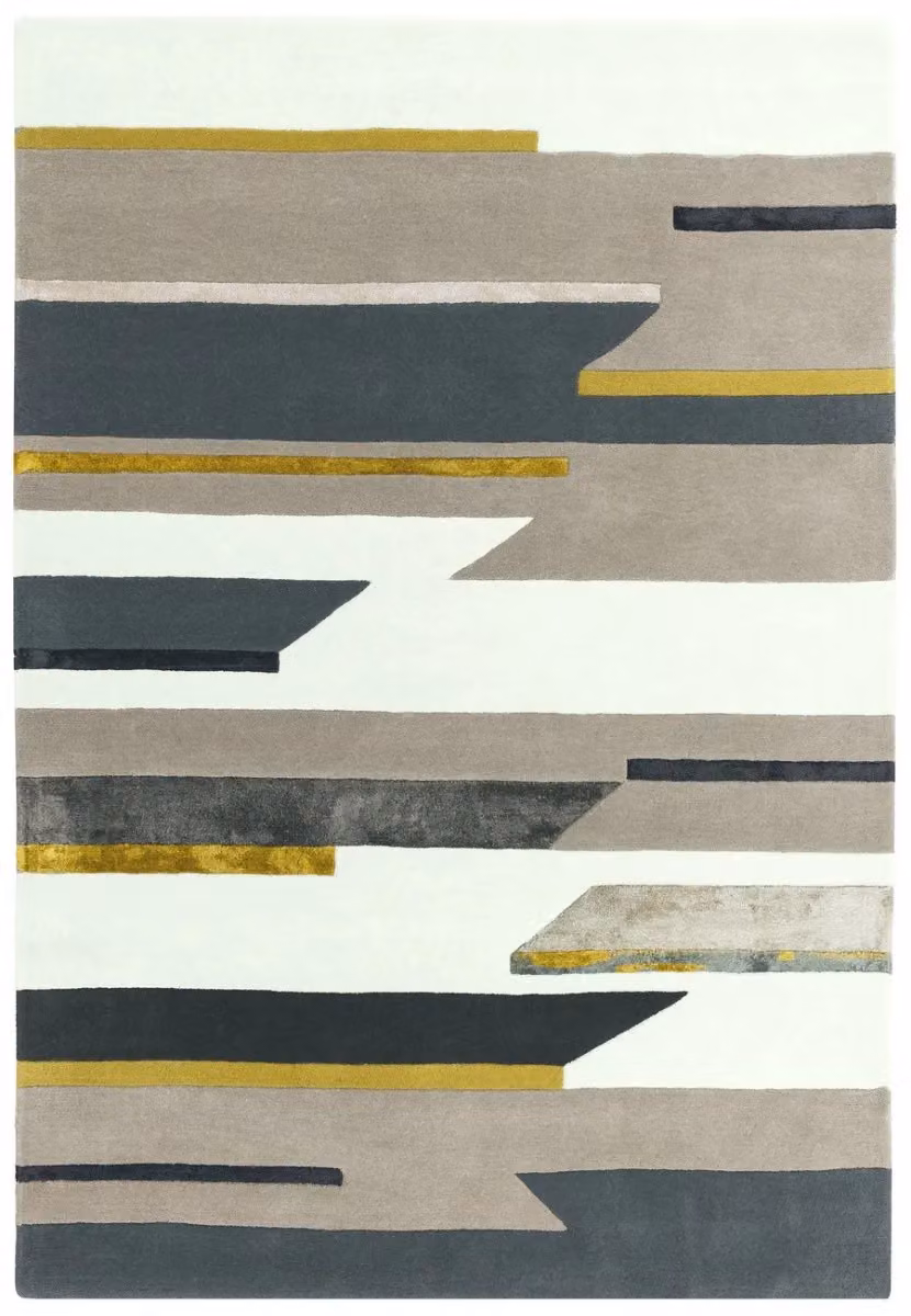 The Rug Shop UK Modern Abstract Multicolour Wool and Viscose Area Rug, W: 300 cm, D: 200 cm – 5