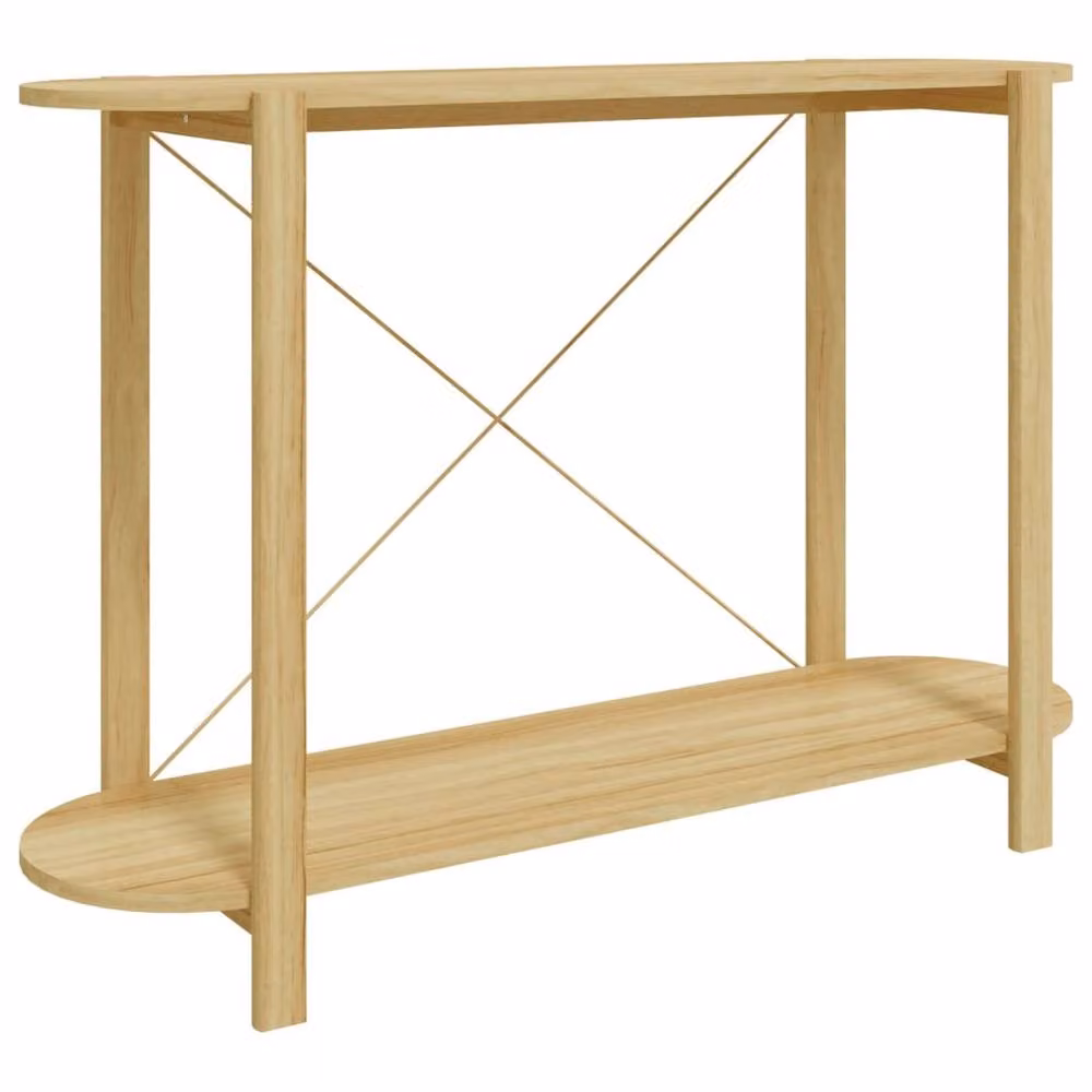 Berkfield Home Classic Console Table in Brown, W/D/H: 110 x 38 x 75 cm – 2