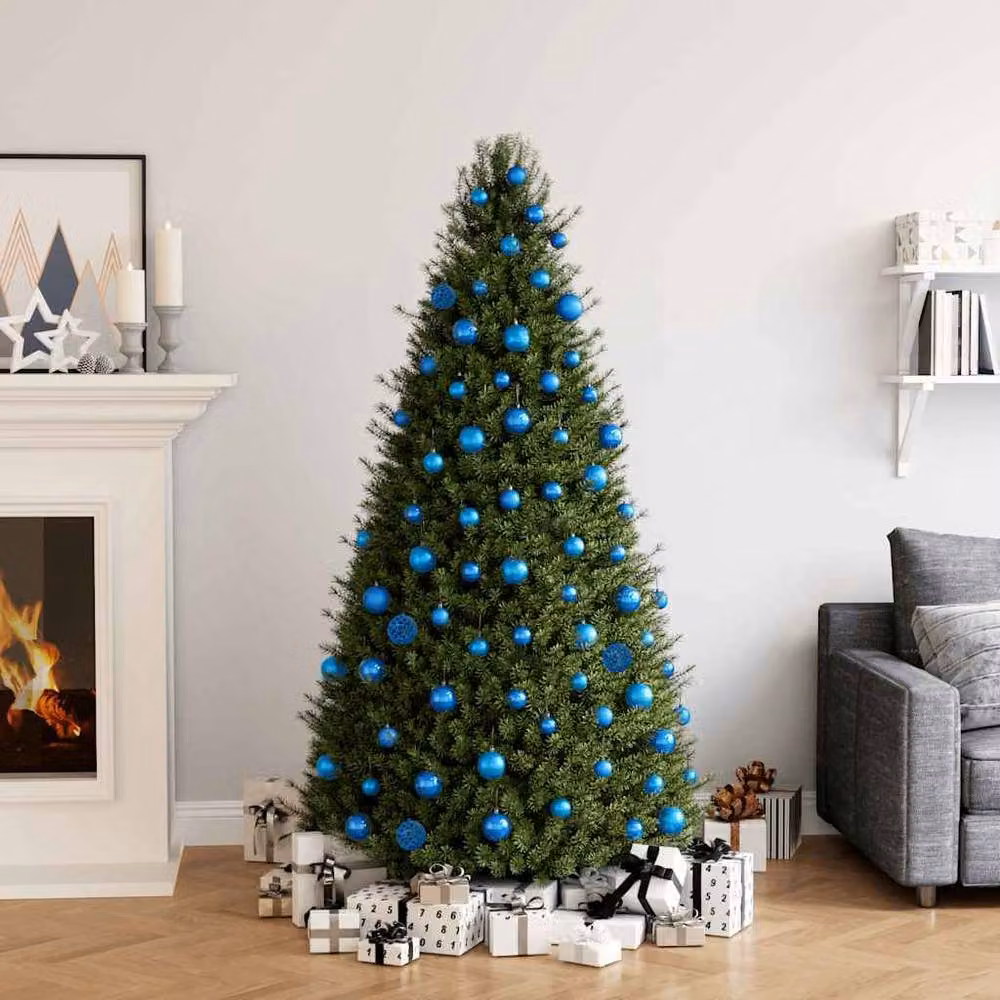 Berkfield Home 100 Piece Blue Christmas Bauble Set – 1