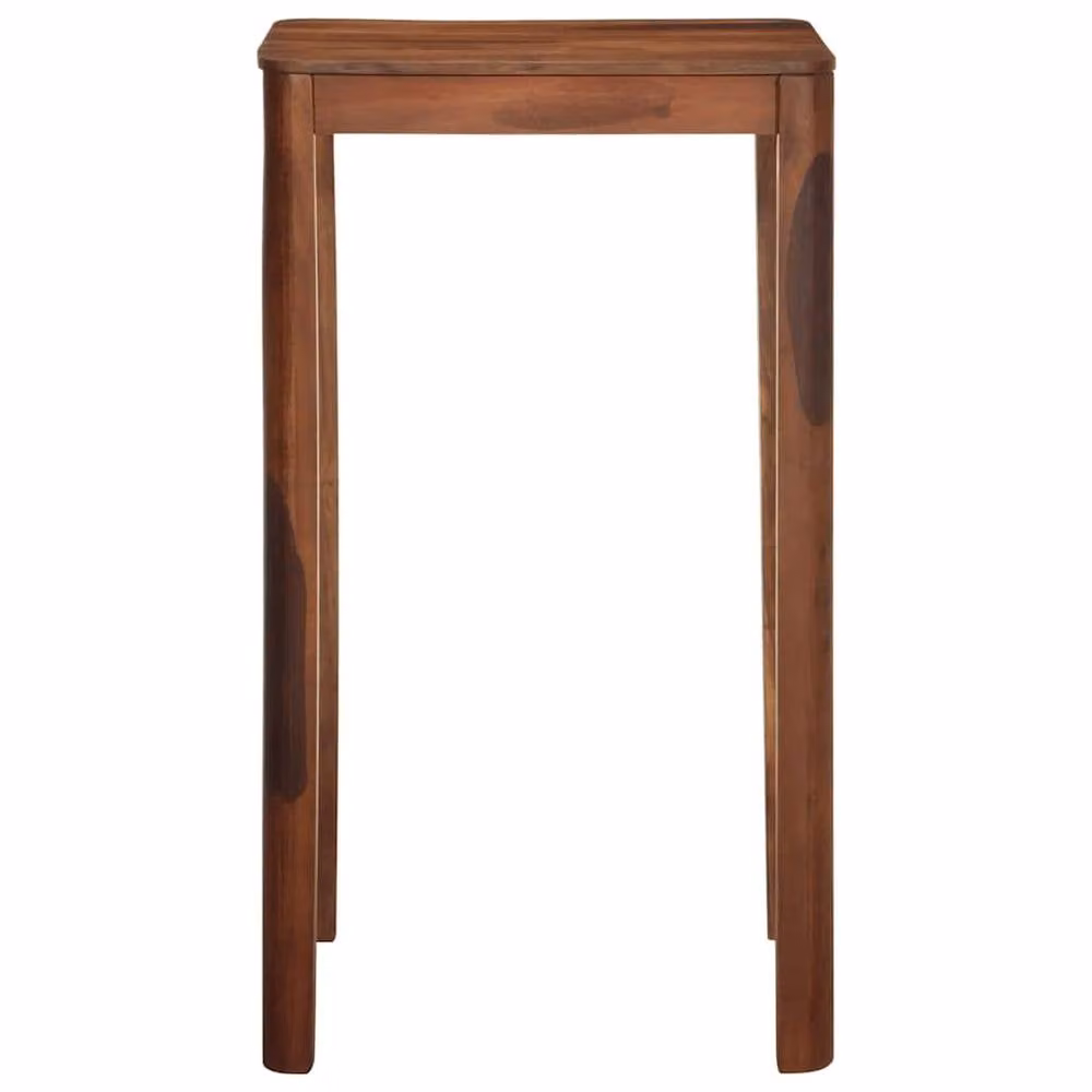 Berkfield Home Bar Table in Brown Solid Acacia Wood, W/D/H: 60 x 60 x 107 cm – 2