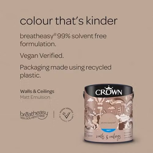 Crown Brown Matt Water Based Emulsion Paint 2.5L – 2