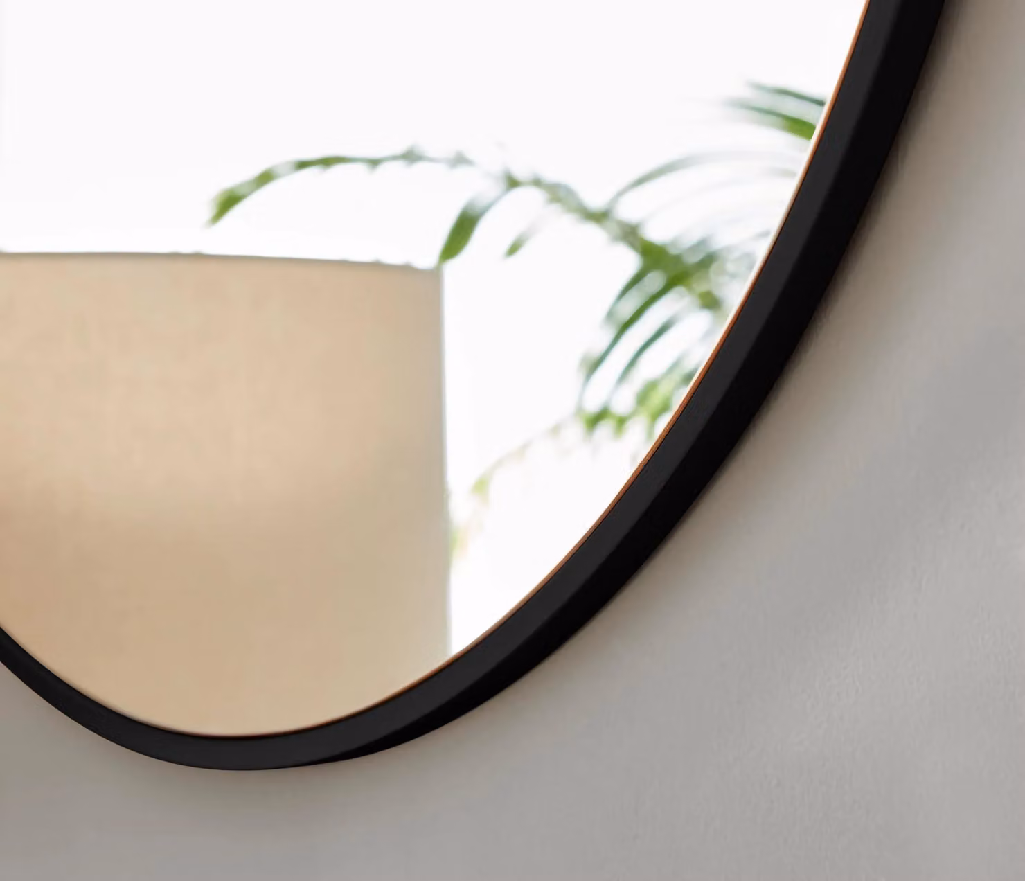 FurnitureboxUK Emma Art Deco Round Metal Frame Wall Mirror, Black, Diameter: 80 cm – 2