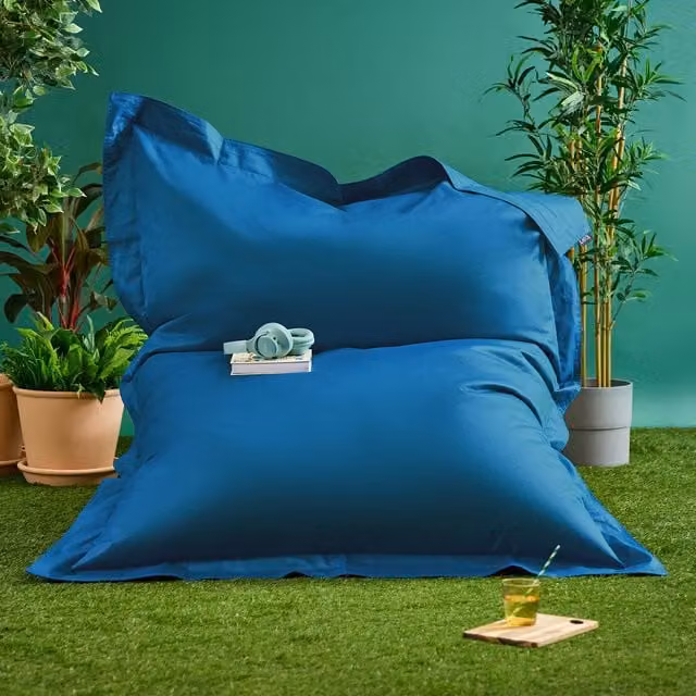 icon Adults Giant Bean Bag Floor Cushion in Green, Blue or Petrol