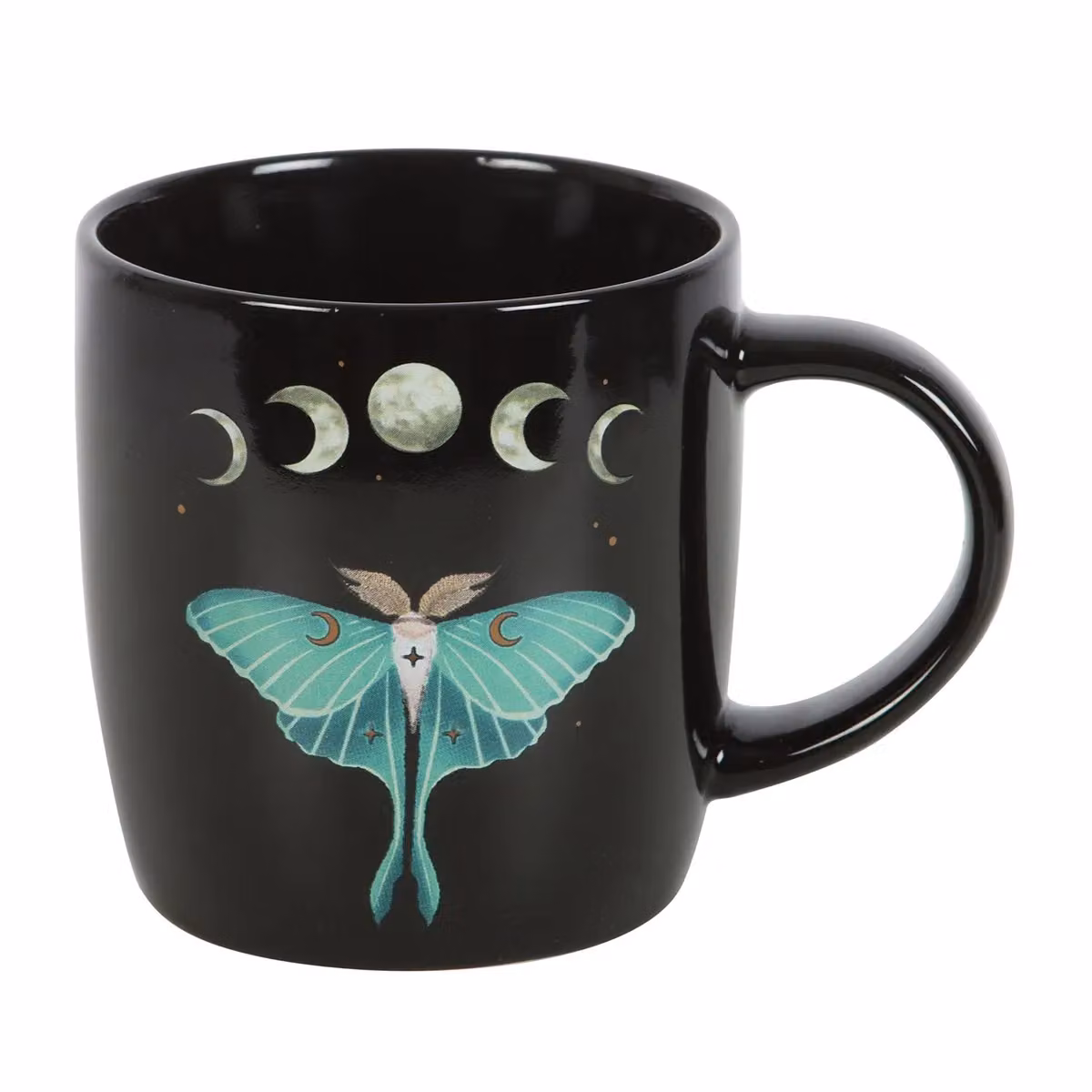 Something Different Luna Moth Ceramic Mug in Black – 3