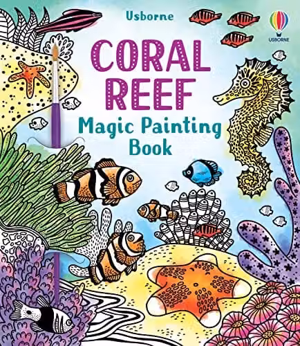 Usborne Magic Painting Coral Reef Childrens Activity Book – 1
