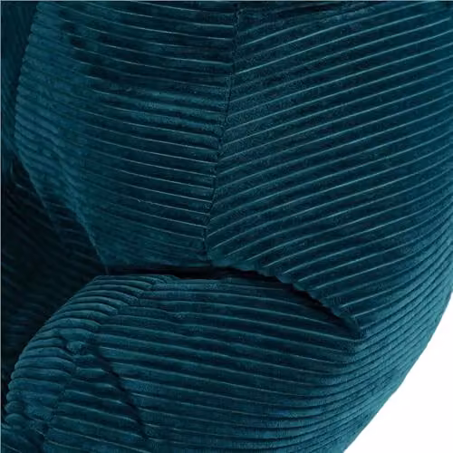 icon Dalton Corduroy XL Recliner Bean Bag and Footstool in Petrol Blue – 4