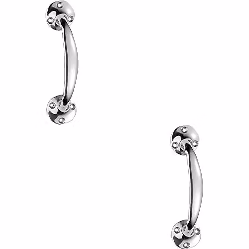 Loops 2 Pack Victorian Bow Shaped Pull Handles in Polished Chrome