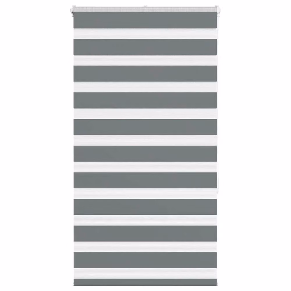 Berkfield Home Elegant Zebra Blind in Dark Grey, W: 80 cm, H: 150 cm – 2