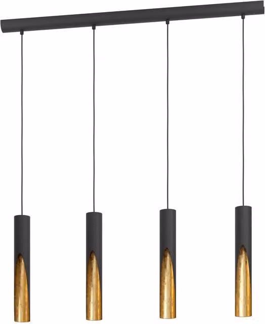 Eglo Barbotto Modern Black and Gold Pendant Light
