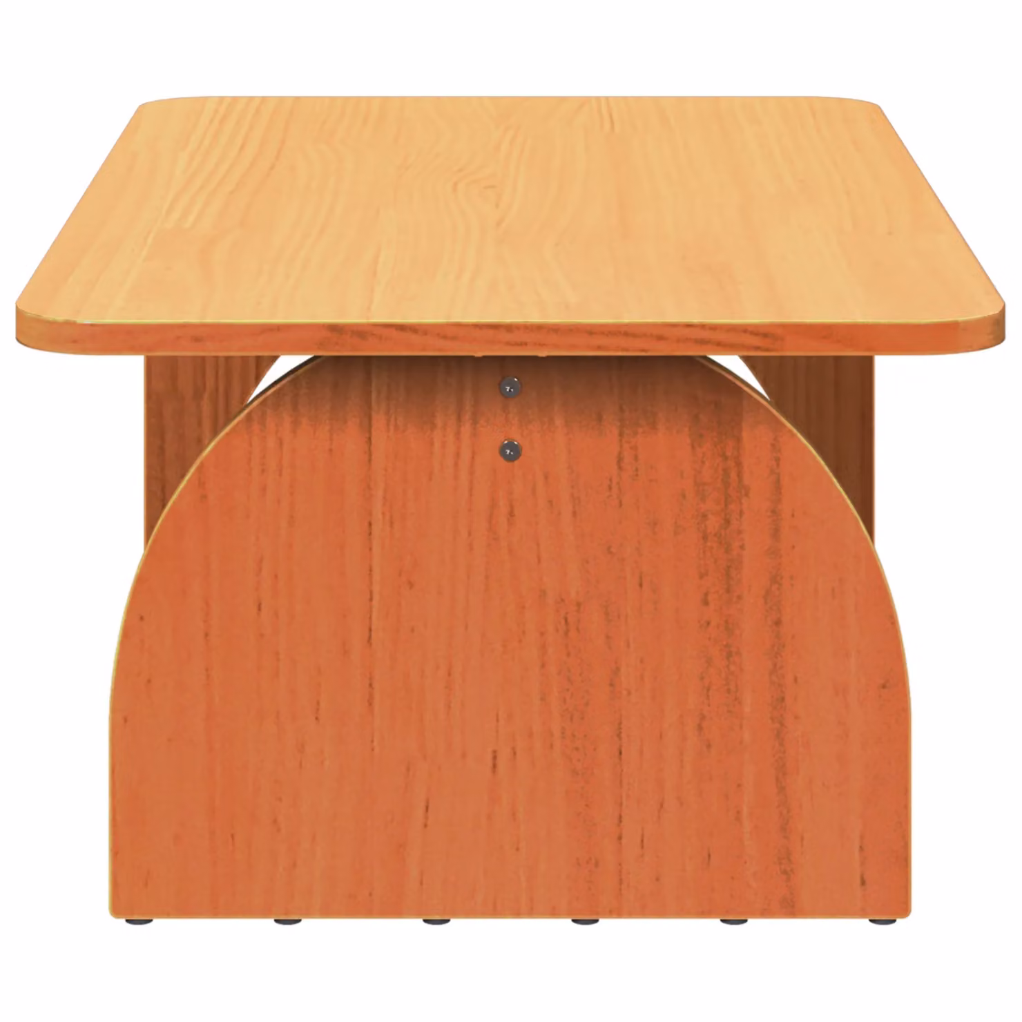 Berkfield Home Rustic Solid Pine Wood Coffee Table, Wax Brown, W: 80 cm, D: 50 cm, H: 31 cm – 3