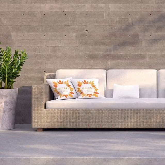 Andrew Lee Autumn Vibes Orange Floral Square Outdoor Cushion, W/D/H: 60 x 60 x 60 cm