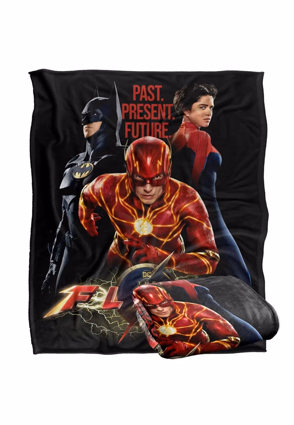LOGOVISION The Flash Warner Brothers Officially Licensed Super Soft Microfibre Fleece Throw Blanket, White, W/D/H: 152 x 127 cm – 6