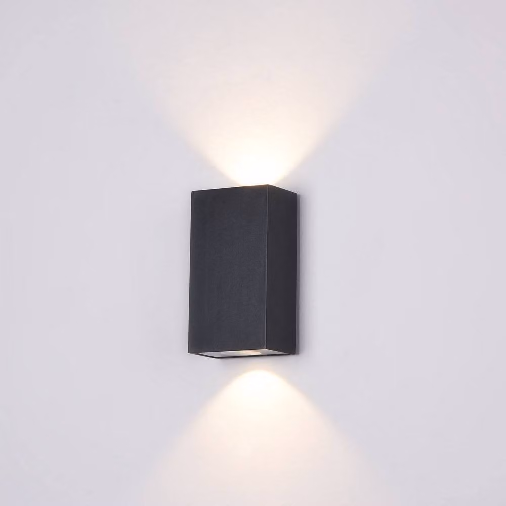Netlighting Times Square Integrated LED Wall Lamp in Black, IP54 Rated for Garden Use – 3