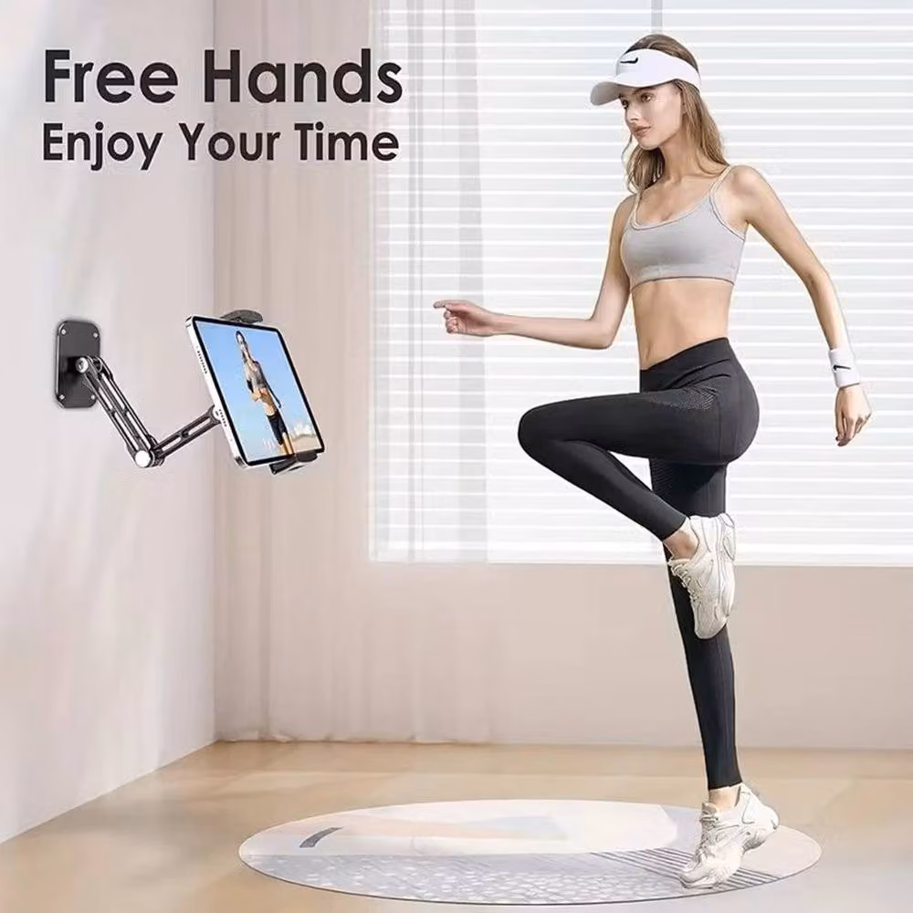 NESTLUNE Aluminium Tablet and iPad Wall Mount Holder in Black – 4