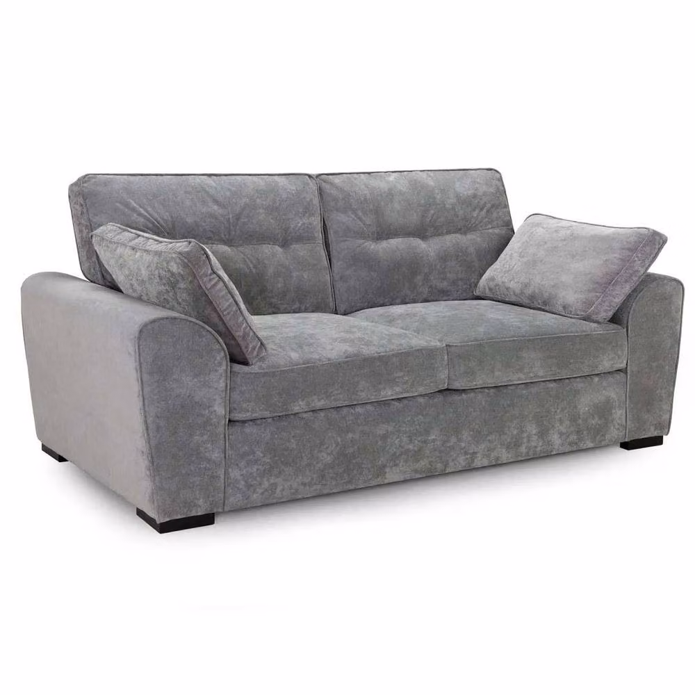 Furnishings For Less UK Montford Grey Fabric 3 + 2 Seater High Back Sofa Suite – 3