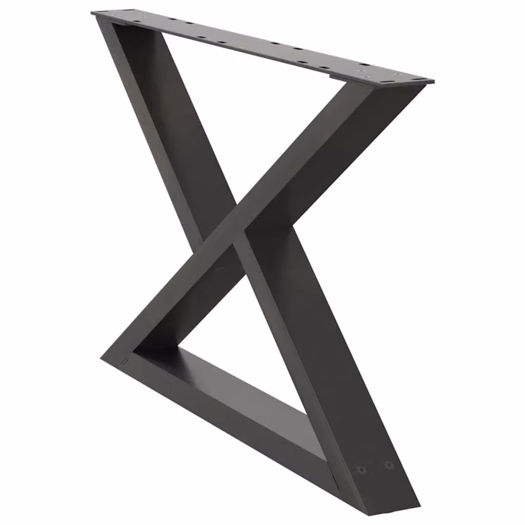 Berkfield Home Steel Coffee Table Legs, 2 Pieces, Anthracite, H: 70 cm, W: 42-43.3 cm – 3