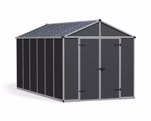 Canopia by Palram Rubicon Gable Shed in Dark Grey – 1