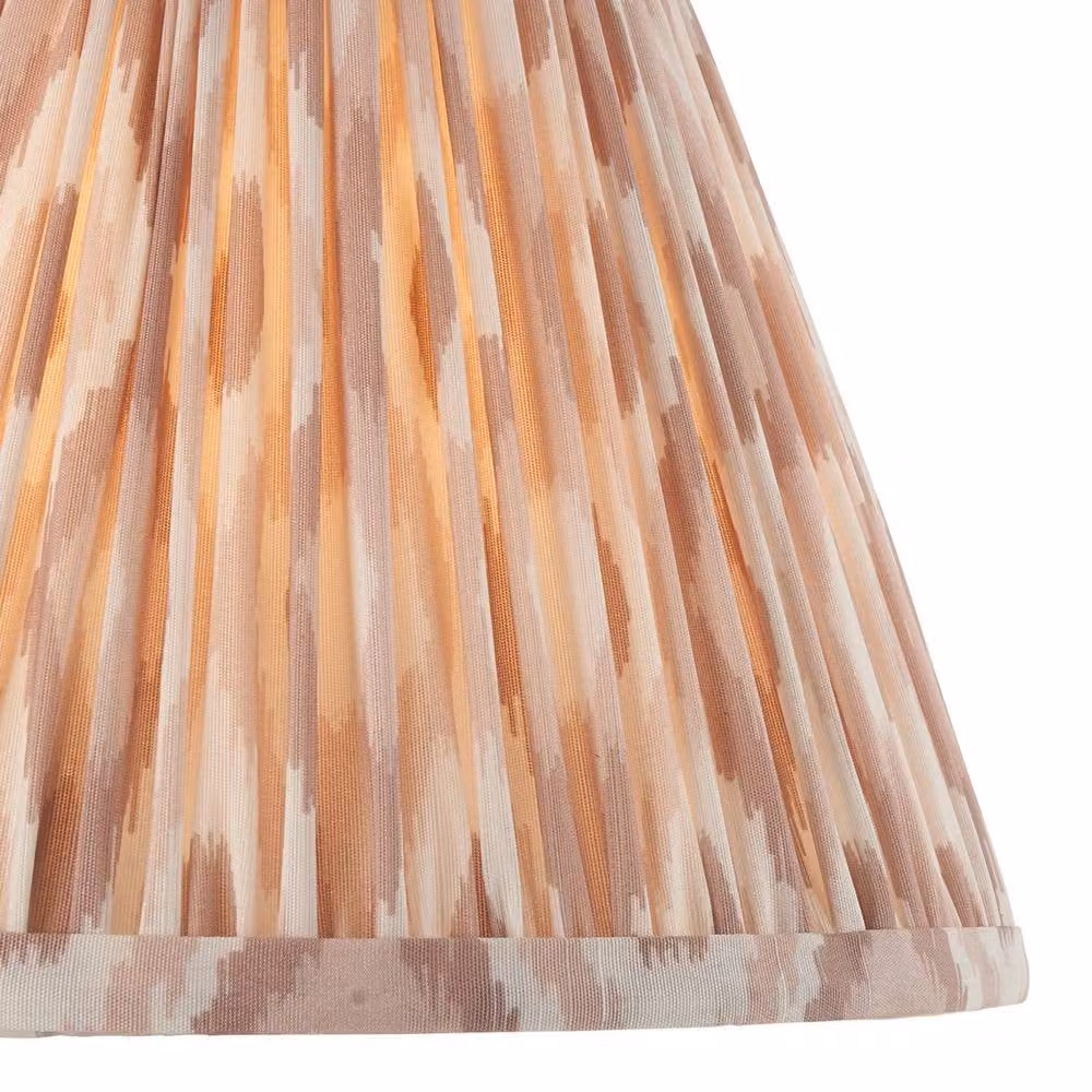 Netlighting Burley Rechargeable Dimmable LED Floor Lamp with Fabric Shade in Gold/Brass – 4