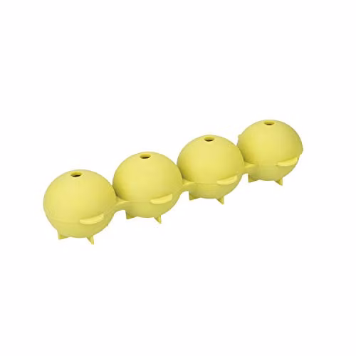 Colourworks Round Sphere Silicone Ice Cube Moulds, Green, W: 21.5 cm, D: 7 cm, H: 4 cm