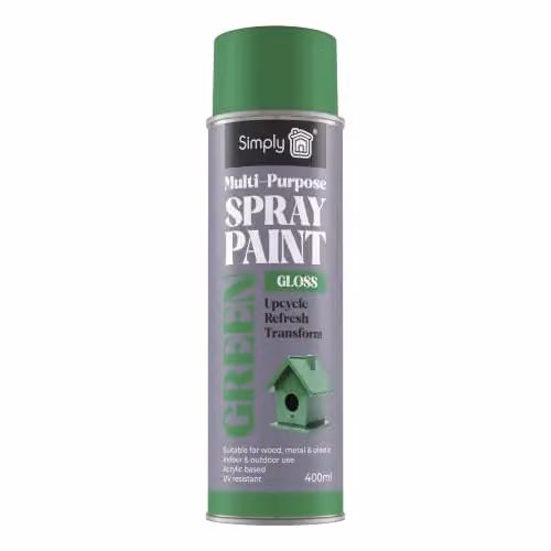 Simply Auto Multipurpose Gloss Spray Paint, Green, 400ml – 1